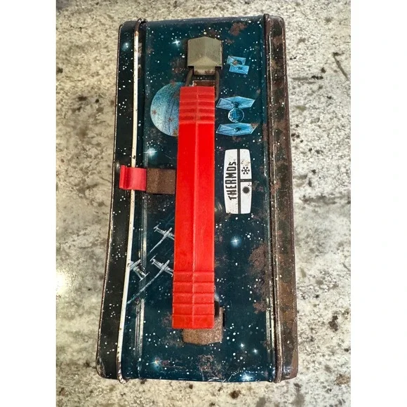 Vintage 1977 Star Wars Metal Lunchbox King-Seeley Thermos Darth Vader Luke Leia - Picture 4 of 9